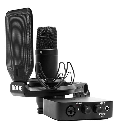 Rode Complete Studio Kit With Mic, Interface, Shock-mount, Pop-filter, and Cable