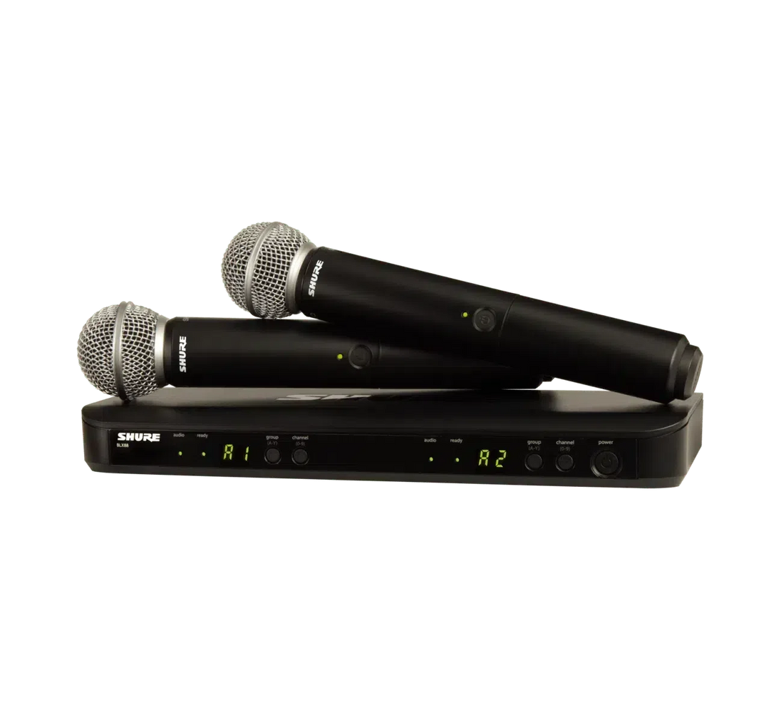 Shure Dual Channel Wireless Handheld Microphone System | BLX288 - SM58