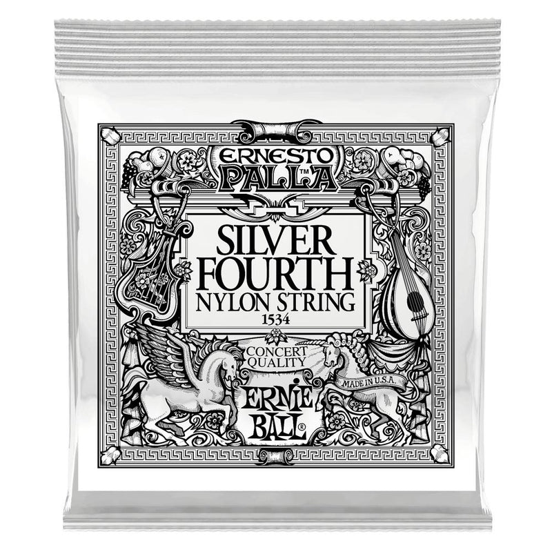 SILVER 4TH ERNESTO PALLA NYLON CLASSICAL GUITAR STRINGS 6 PACK