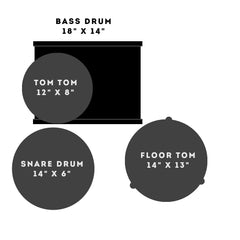 Sonor AQ2 BOP 4pc Shell Pack | Transparent Black