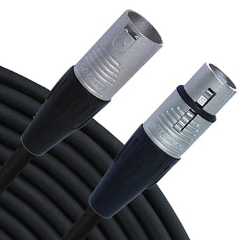 1' RM1 Series XLRF to XLRM Microphone Cable, Black