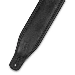 3″ Black Garment Leather Guitar Strap