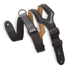 3" Specialty Series Ergonomic Garment Leather Guitar Strap | Black