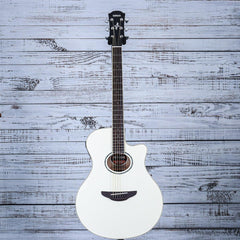 Yamaha Thinline Cutaway Acoustic Guitar | Vintage White | APX600