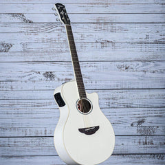 Yamaha Thinline Cutaway Acoustic Guitar | Vintage White | APX600