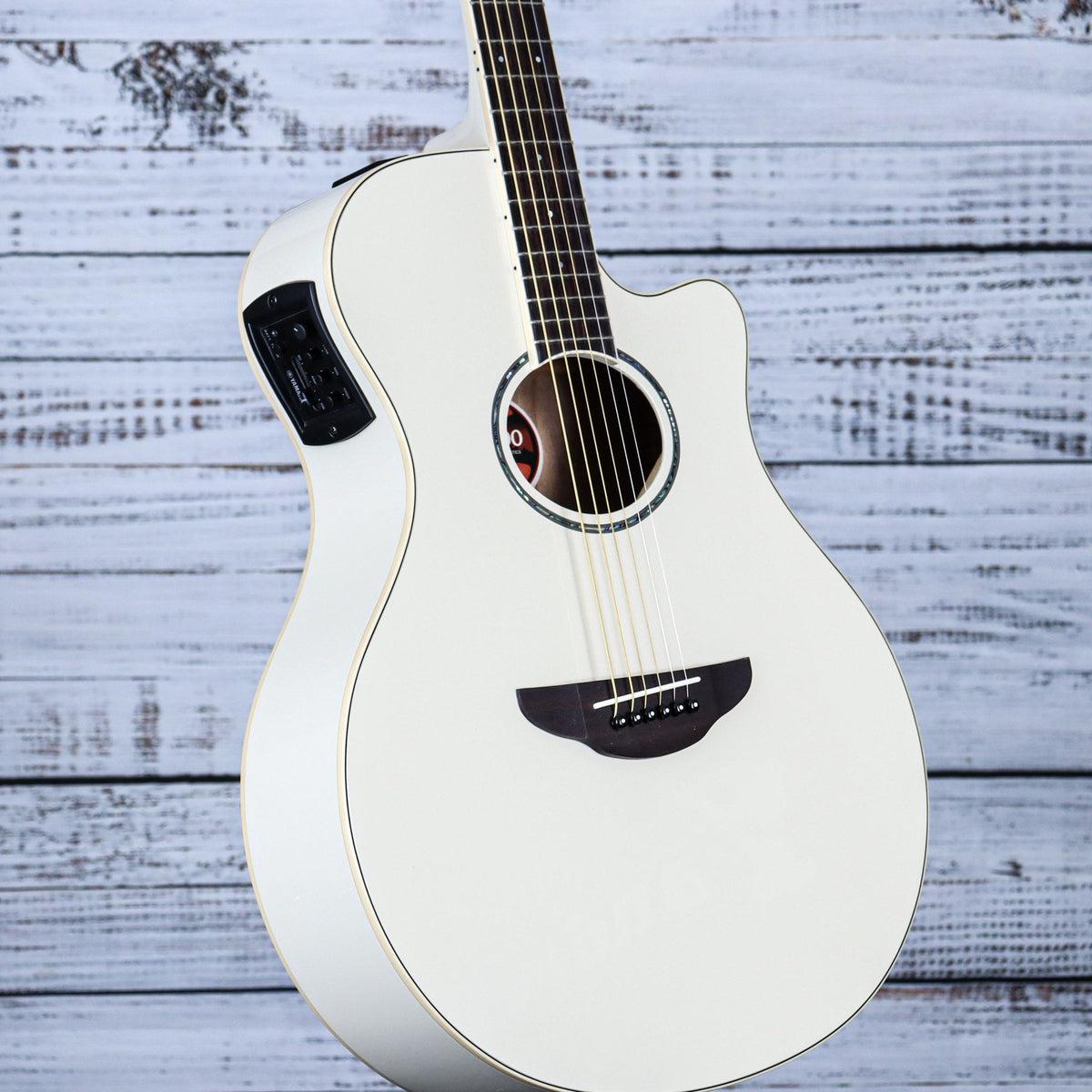 Yamaha Thinline Cutaway Acoustic Guitar | Vintage White | APX600 – Yandas Music