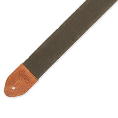 Levys Traveler' Waxed Canvas Guitar Strap | Forest Green