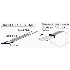 A R TECH Regrip Cinch Style Cable Straps | 8" | Black