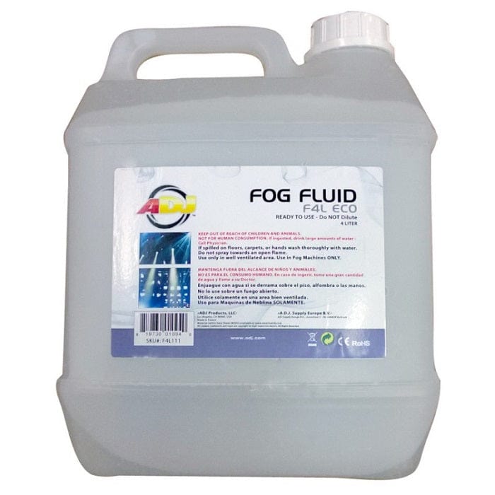 ADJ F4L111 Eco-Water Based Fog Fluid / 4 Liter Bottle
