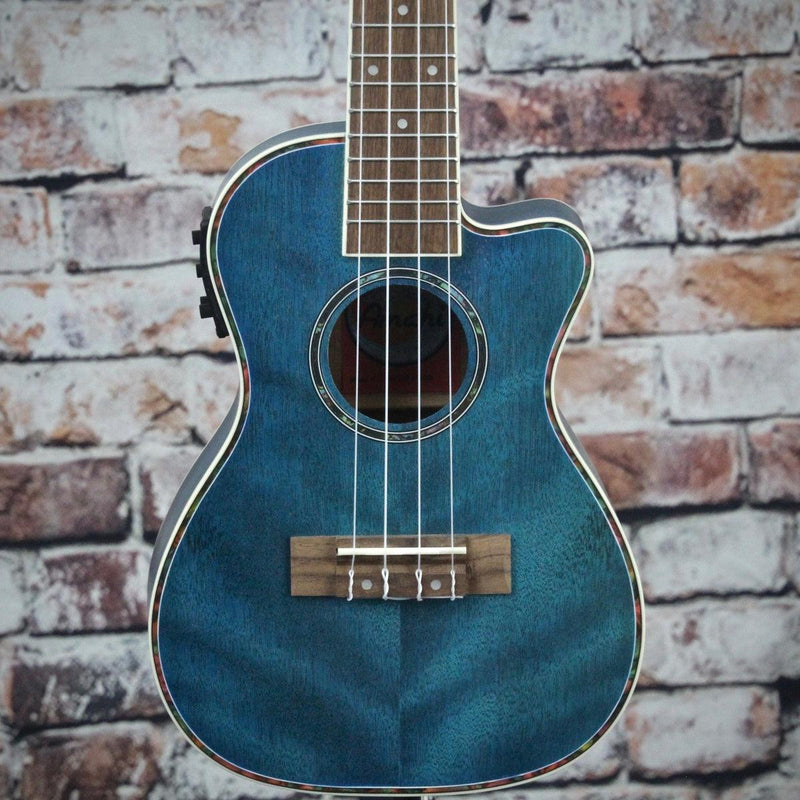 Amahi Acoustic/Electric Concert Ukulele | Dark Blue