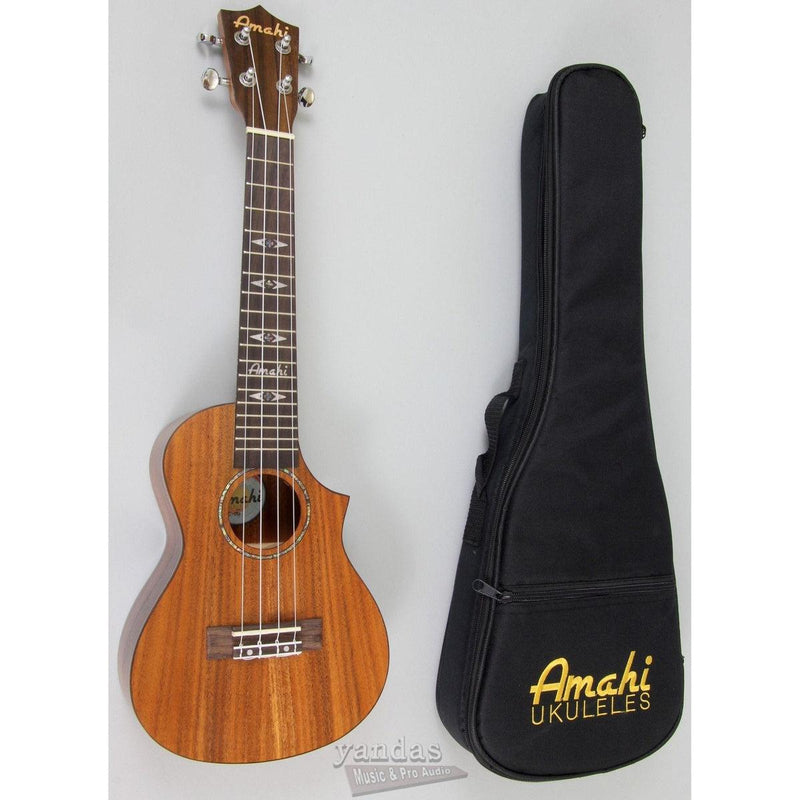 Amahi C-04 Exotic Wood Concert Ukulele Solid Koa No Electronics