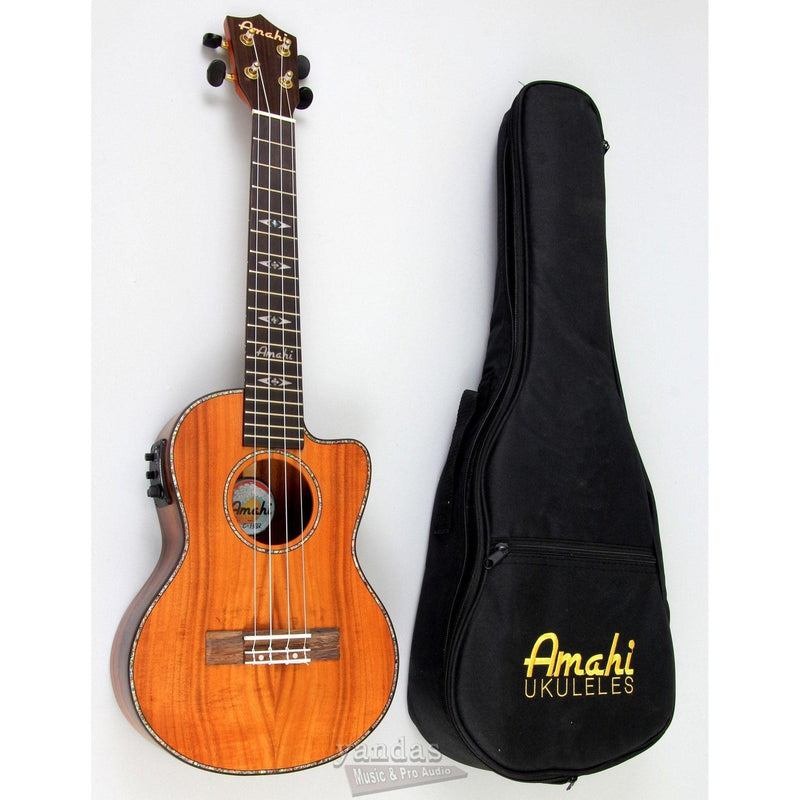 Amahi C-13T Tenor Ukulele Solid Koa