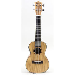 Amahi UK330 Classic Series Zebrawood Ukulele Concert - With Electronics