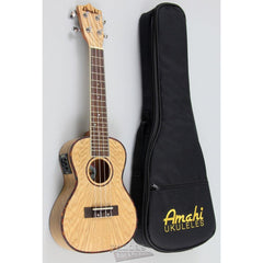Amahi UK880 Classic Quilted Ash Concert Ukulele