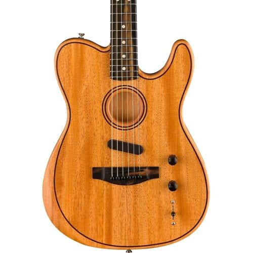 American Acoustasonic® Telecaster® All-Mahogany, Ebony Fingerboard, Natural