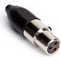 Avlex HS09BGT4 BLACK T4 SHURE CONNECTOR FOR HEADSET MIC