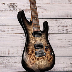 AZ Premium 7str Electric Guitar - Charcoal Black Burst
