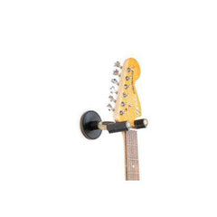 Brass Forged Guitar Hanger w/ Black Leather