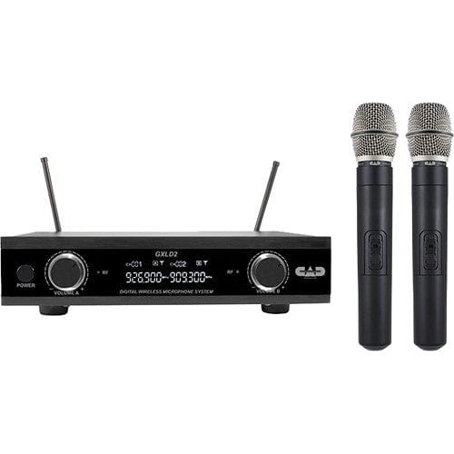 CAD AMS-GXLD2-HHAH Digital Wireless Dual Handheld Microphone System with D38 Capsule AH Frequency Band