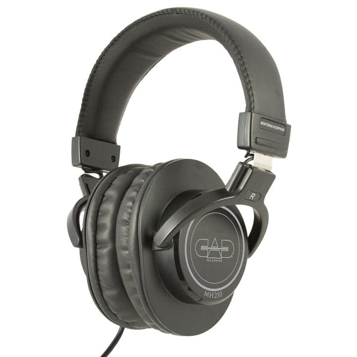 CAD MH210 Closed-back Studio Headphones - 40mm Drivers - Black