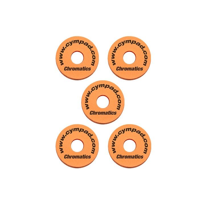 Cympad CS15/5O Cympad Chromatics Foam Cymbal Washer 5-Piece Crash Set Orange