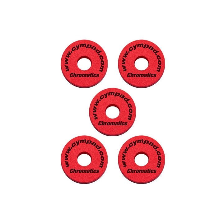 Cympad CS15/5R Cympad Chromatics Foam Cymbal Washer 5-Piece Crash Set Red