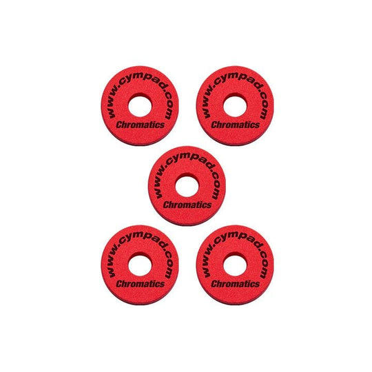 Cympad CS15/5R Cympad Chromatics Foam Cymbal Washer 5-Piece Crash Set Red
