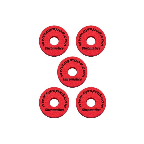 Cympad CS15/5R Cympad Chromatics Foam Cymbal Washer 5-Piece Crash Set Red