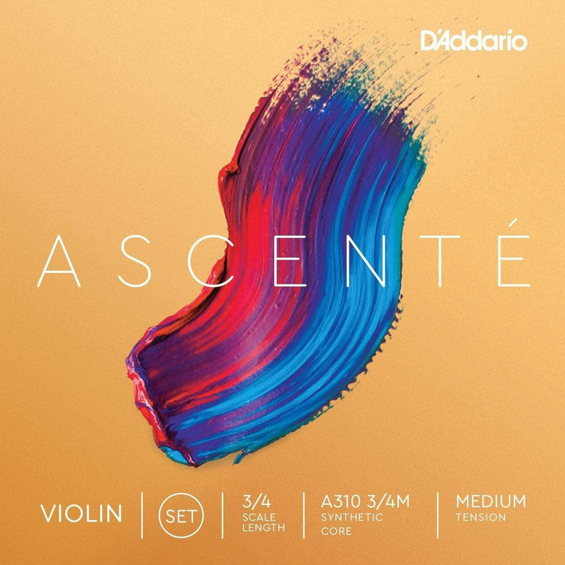 D'Addario Ascente Violin String Set | 3/4 Scale