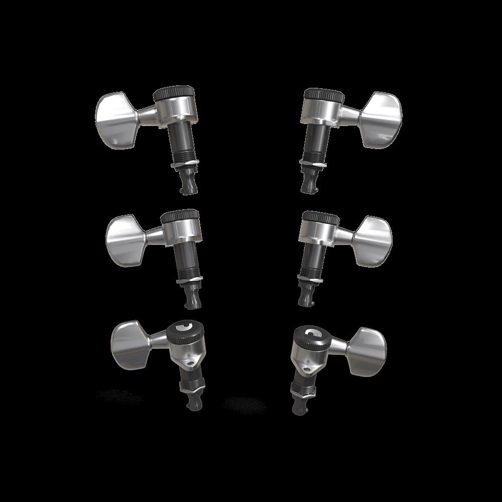 D'Addario Auto-Trim Tuning Machines | 3x3 | Chrome