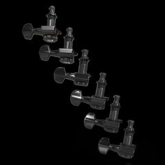 D'Addario Auto-Trim Tuning Machines | 6-In-Line | Black
