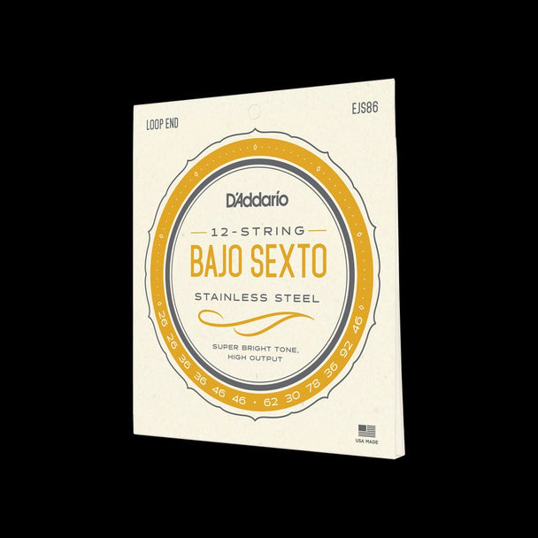 D'Addario Bajo Sexto Stainless Steel Strings | EJS86