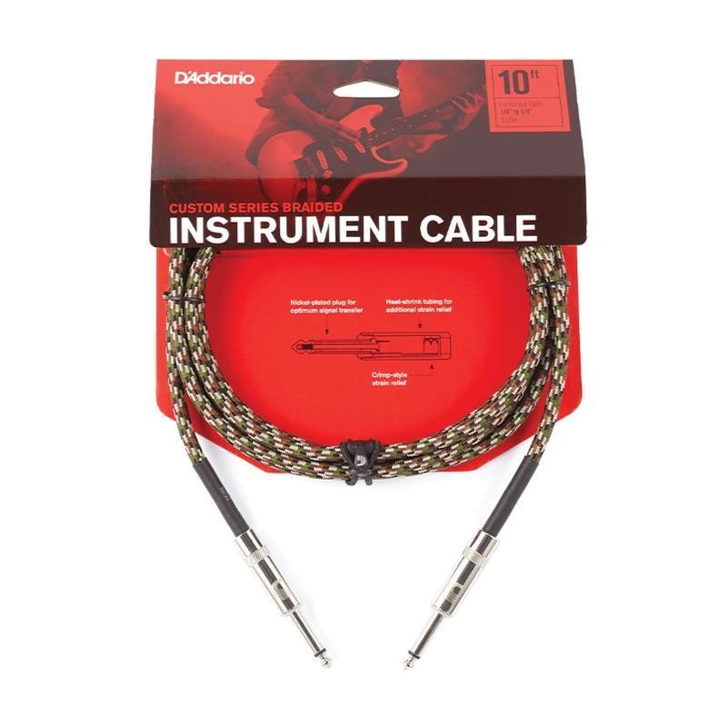 D'Addario Braided Instrument Cable | Camouflage 20 Ft