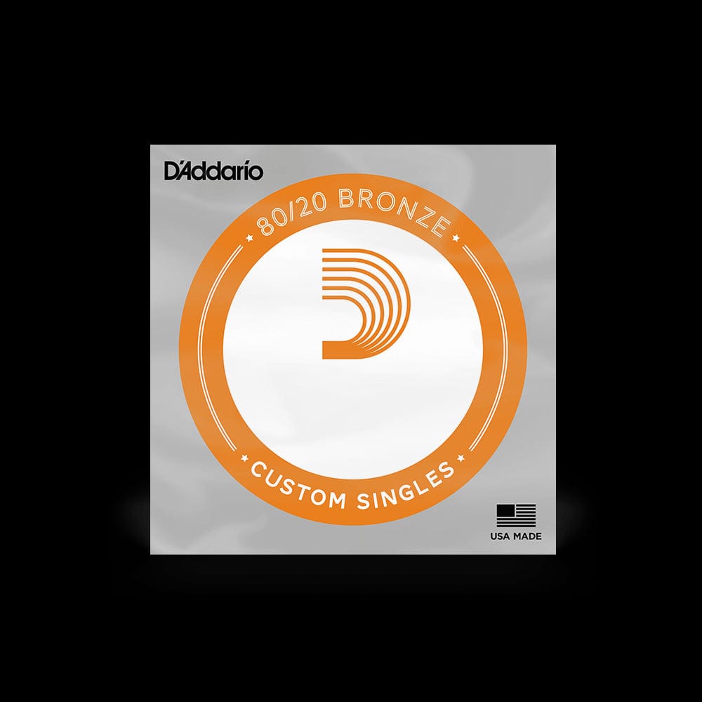 D'Addario Bronze Wound Acoustic Guitar Single String, .045 | BW045