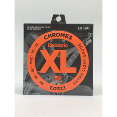 D'Addario Chromes Flat Wound Guitar Strings ECG23 - Extra Light