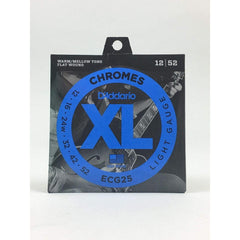 D'Addario Chromes Flat Wound Guitar Strings ECG25 - Light