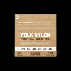 D'Addario EJ32C | Folk Nylon Guitar Strings | Normal Tension Ball End