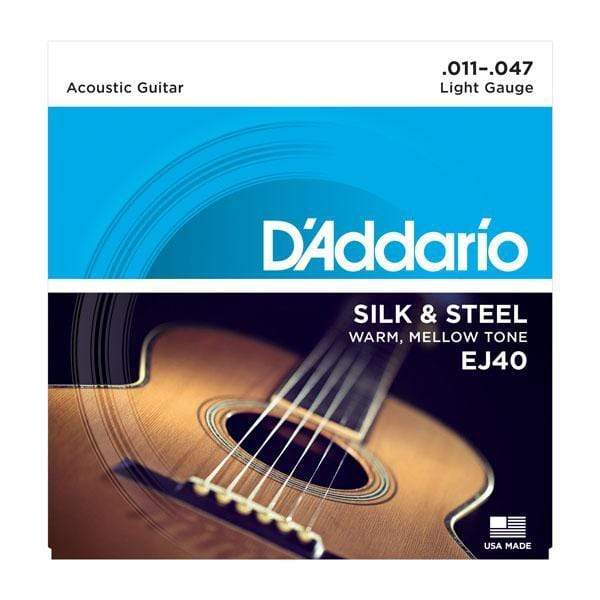 D'Addario EJ40 Silk & Steel Folk Guitar Strings