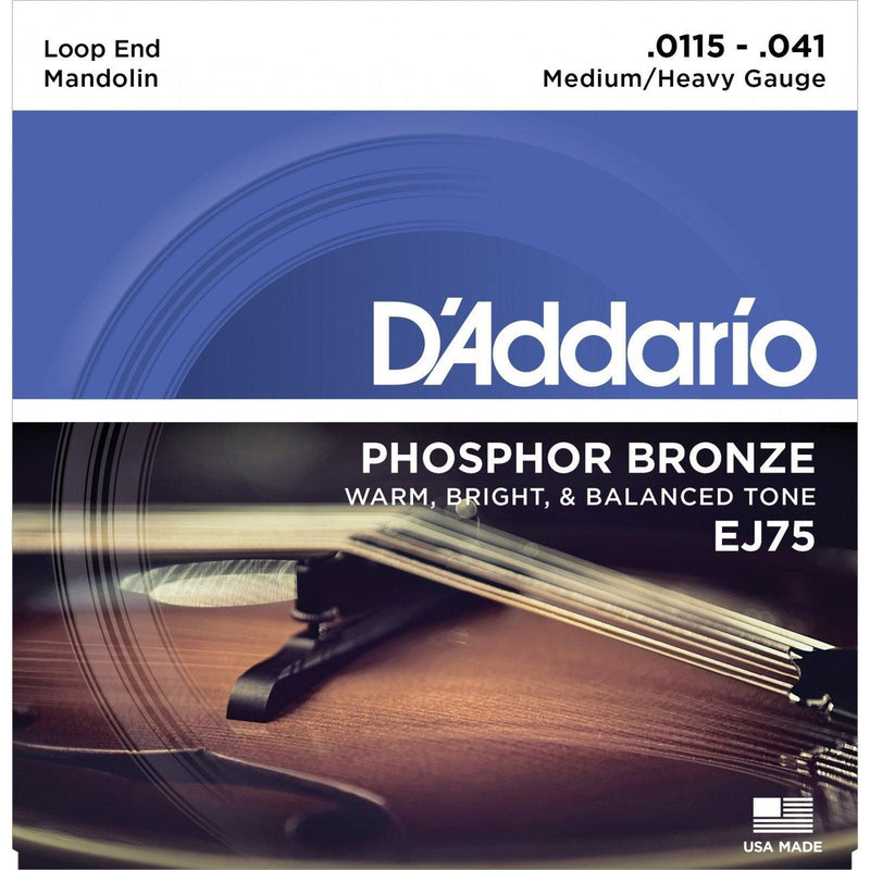 D'Addario EJ75 Medium/Heavy Mandolin Strings