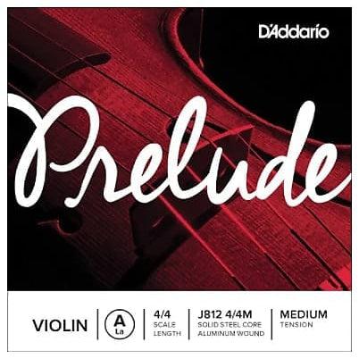D'Addario J81244M Prelude Violin Single A String, 4/4 Scale, Medium Tension