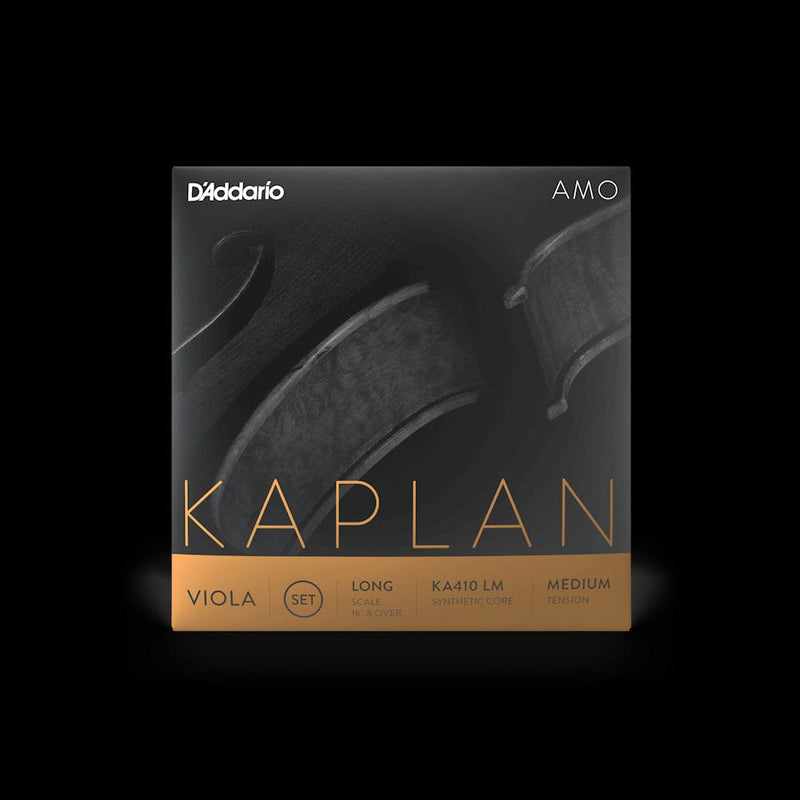 D'Addario Kaplan Amo Viola String Set, Long Scale, Medium Tension | KA410 LM