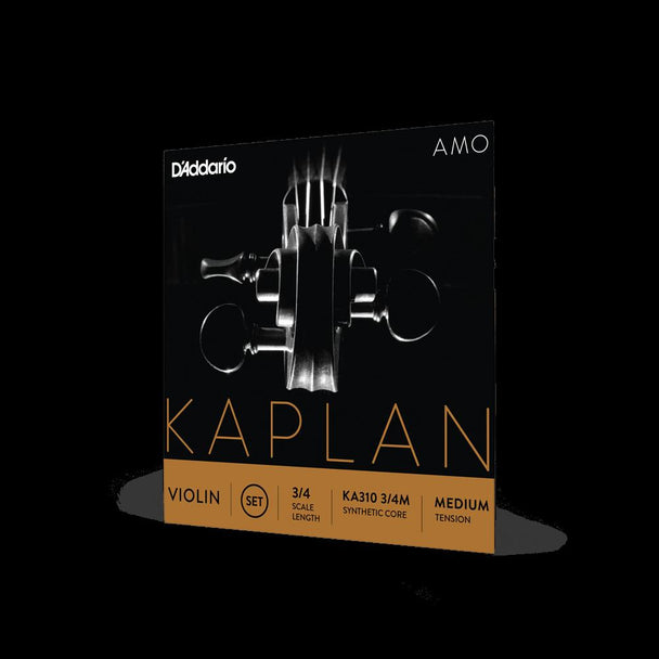 D'Addario Kaplan Amo Violin String Set 3/4 Scale Medium Tension