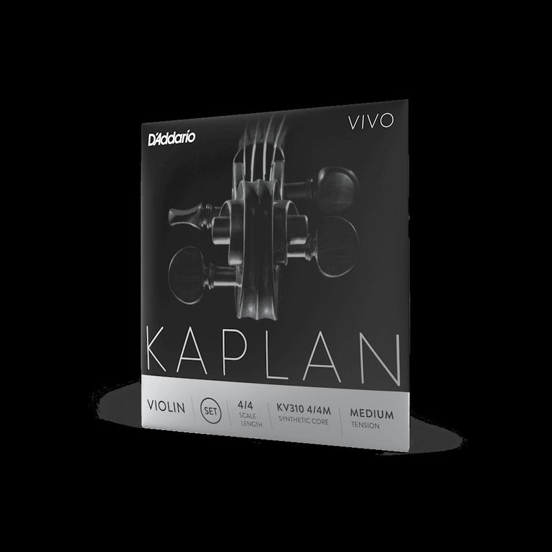 D'Addario Kaplan Vivo Violin String Set 4/4 Scale Medium Tension