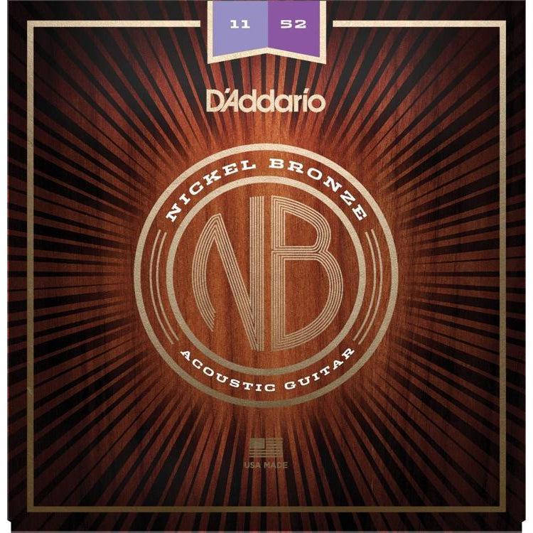 D'Addario Nickel Bronze Acoustic Guitar Strings Custom Light