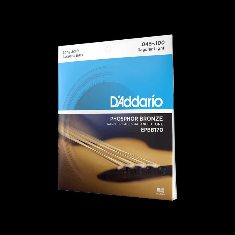 D'Addario Phosphor Bronze Acoustic Bass Strings, Long Scale, 45-100 | EPBB170