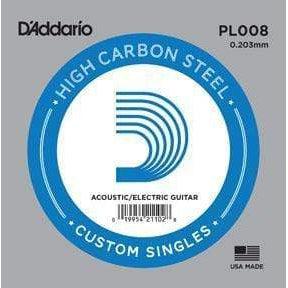 D'Addario Plain Steel Guitar Single String