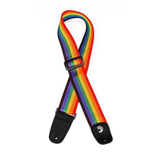 D'Addario Planet Waves Polypro Guitar Strap | Rainbow Rainbow