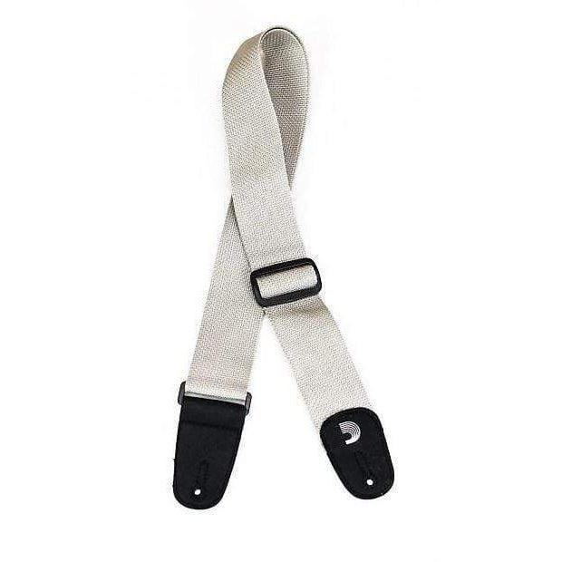 D'Addario Planet Waves Polypro Guitar Strap | Silver Silver