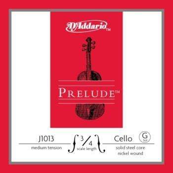 D'Addario Prelude Cello Single G String, 3/4 Scale, Medium Tension