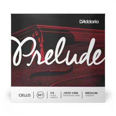 D'Addario Prelude Cello String Set, 1/4 Scale, Medium Tension